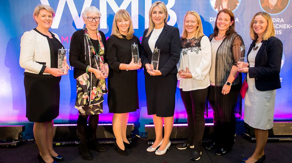 Group photograph of the winners of the 2018 Women Mean Business Awards